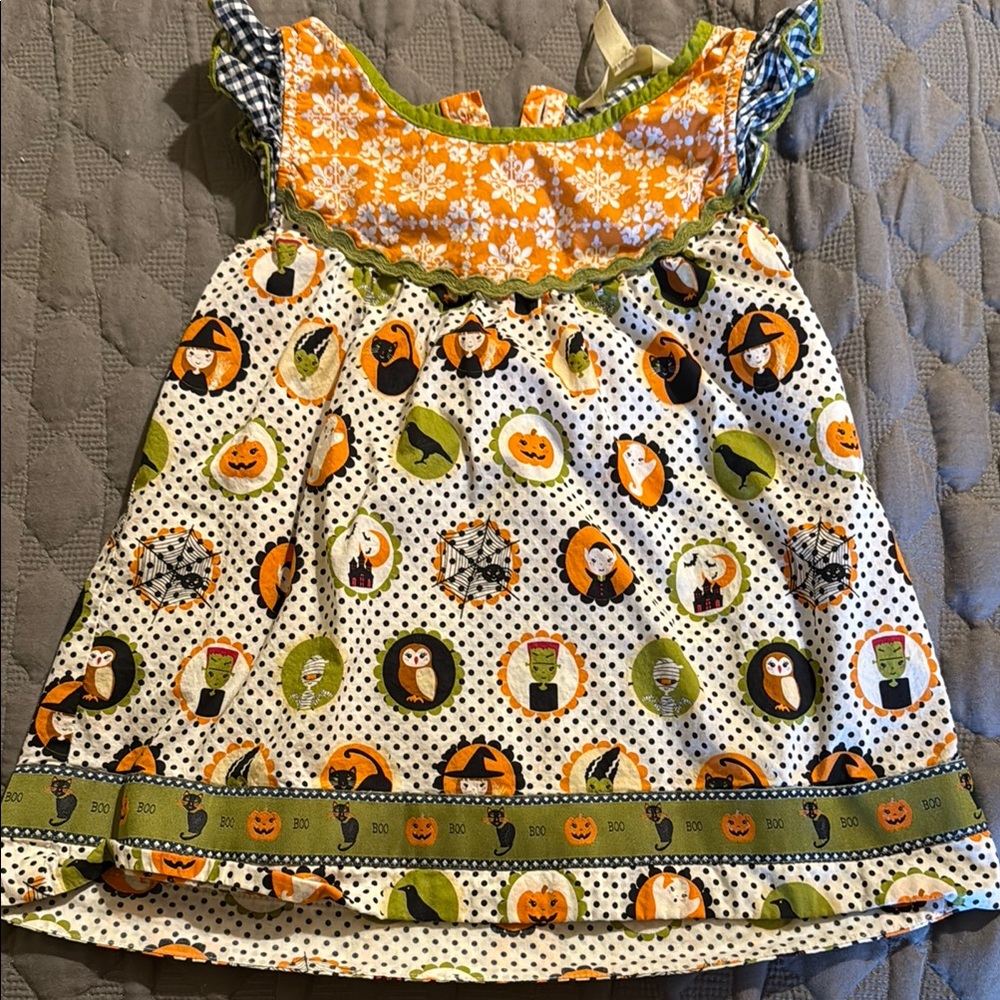 Matilda Jane Orange and Green Halloween Costume